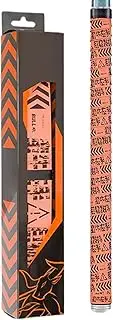 LeoLeoii 2PCS Rod Sleeves Fishing,Non Slip Fishing Rod Grip Wrap | Fish Tackle Accessories for Casting Trolling Crappie Saltwater Backpacking Travel Family Friends (Orange)