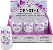 Crystal Body Deodorant Travel Stick, Unscented 45Ml Pack Of 6