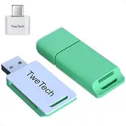 TweTech Micro SD Card Reader, Card Adapter, USB C Card Reader, TF Card Memory Adaptor, SD/SDXC/SDHC/MMC, for USB & Type C Phone Tablet Laptop, iPhone iPad iMac MacBook, Samsung Android