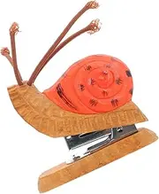 jojofuny Cute Desk Stapler Animal Shape Mini Stapler for School Office Wooden Staple Tool