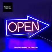 Open Arrow 40cm Colourful Candy LED Neon Light 5v