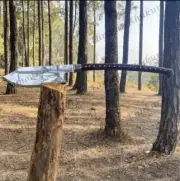 Custom Handmade Carbon Steel Blade Long Woodcutting Axe| Hunting Axe Camping Axe