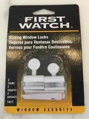 NIP First Watch Sliding Window Locks White Set of Two 2 for Aluminum Windows