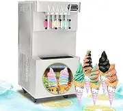 Kolice Commercial High Production Capacity ETL Certificate 5 Flavors Soft Serve ice Cream Machine,Upper Tanks refrigerated