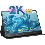 UPERFECT 16" Portable Monitor 2560x1600 Gaming Monitor USB Type C Laptop Screen