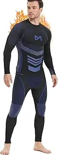 [MEEYOO] Meetyoo Men's Thermal Underwear Set, Long Functional Underwear, Breathable Underwear, Sports Compression Suit for Workout, Skiing, Running, Hiking
