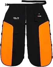WISEPRO Universal Chainsaw Safety Leggings, 8-Ply, Adjustable Protective Chaps Trousers, Chainsaw Apron, Safety Trousers