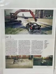 Dirt 3 video game Preview Magazine print ad wall art Ephemera