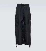 [Versace] Versace Technical wide-leg cargo pants UK 36 black
