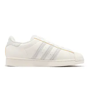 adidas 休閒鞋 Superstar Vegan Icons 男鞋 女鞋 奶油白 淺灰 皮革 麂皮 愛迪達 GY4656 28cm WHITE/GREY