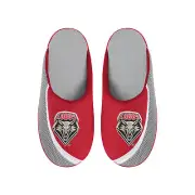 FOCO NCAA Men's New Mexico Lobos 2022 Big Logo Color Edge Slippers