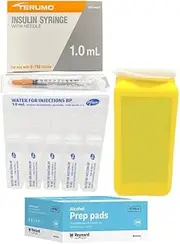 Insulin Syringe Pre-made (Fit Kit) Swabs & Sterile water included