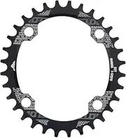 Cycle Chainring, Oval Aluminium Alloy Chainring, Single Speed Cycle Chainwheel, Non Chain Drop for Cycling Part