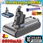 9500mAh Battery For Dyson V6 DC58 V6 Animal DC59 DC72 SV09 SV04 + Pre Filter Set