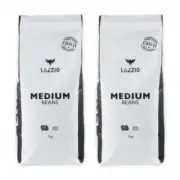 Lazzio Coffee Beans Medium Roast 2x 1KG Whole Beans 100% Arabica Aldi Lazio ✅
