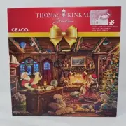 THOMAS KINKADE 1000 PIECE CHRISTMAS PUZZLE Gift 26x19'' Santa Checking His List