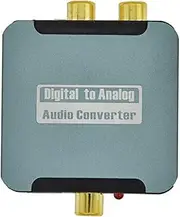 Upgraded Audio Decoder Digital to Analog Audio Coaxial Converter Optical Fiber to Analog Spdif to Lotus, Durable Fine Workmanship