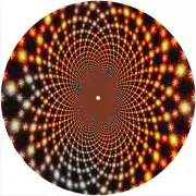 Slipmat Scratch Pad Felt for 12" Turntable LP DJ Record Player KALEIDOSCOPE 5
