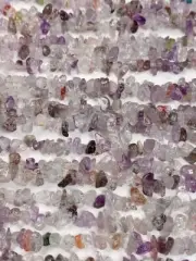 Crystal Quartz Nugget Pebble Irregular Shaped Chip Beads 32" Strand Gemstone