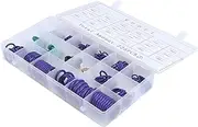 225pcs Set Gasket Assortment Kit O for Compressor Repair High Elasticity Corrosion Resistant for Automotive Home Applications Variety Included
