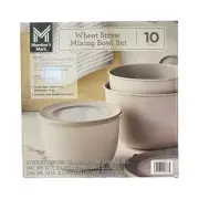 Member's Mark Wheat Straw, Break Resistant Mixing Bowl Set, 10pc (Neutral)