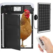 Doirdon Automatic Chicken Coop Door Solar Powered Cold Weather Electric Chick...