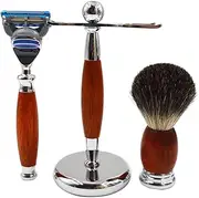 BXFGJCHH, Razor Holder Practical Men's Razor Brush Stands，Fashion Hair Removal Cleaning Shaving Brush Holder，Male Metal Handle Razor Shaving Brush Set,Shaving Razor Holders