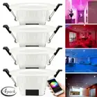 4X RGB+WW+CW LED Ceiling Panel Lamp Down Light Bluetooth Mesh Controller Kit Hot