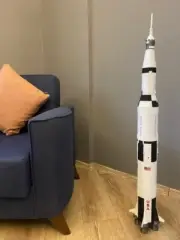 3D Printed Saturn V Model - 1/144-30" - Perfect Gift - Fully Decaled and Colored