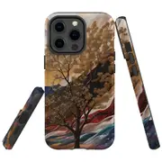 For iPhone 13 Pro Max Tough Protective Cover, Mysterious Golden Tree