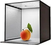 Photo Light Box - 44x44CM Portable Photo Studio Light Box | Foldable Picture Tent Booth with LED Light | Photoshoot Props for Amateur Professional Photographers