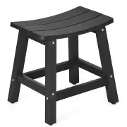 17.3" Poly Lumber Shower Bench Stool Spa Shower Bath Seat Waterproof Bathroom
