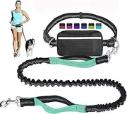 Upliftjoys Dog Leash, Upliftjoys Hands Free Dog Leash with Zipper Pouch, Retractable Dogs Leashes, Reflective Design, Dual Padded Handles Running Leashes for Medium and Large Dogs