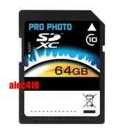 Pro Photo 64GB SDXC SD XC SDHC 64 G GB 64G Class 10 Full HD Memory Card