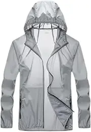 [Generic] Golf Training Jacket Riding Hoodie Portable Lightweight Rainproof Golfwear Sun-proof Clothing for Running Cycling Angling