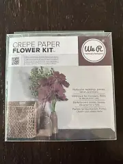 WE R Memory Keepers Brown Crepe Paper Flower Kit *NEW*