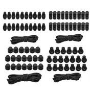 20pcs Cord Locks Stopper + Cord for Drawstring s Clothing Bags