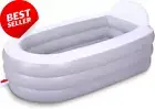 Inflatable Bathtub for Adults, 165×86×71cm, Portable Foldable Spa Tub