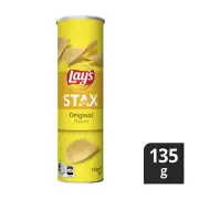 Lays Stax Original Potato Chips 135g