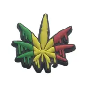 Rasta Leaf Shoe Charm