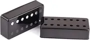 Kisangel Set Humbucker Pickup Cover Set for String Electric Guitar Black Covers Design Authentic Replacement Parts Compatible with Spaced Humbuckers