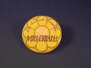 VOLLEYBALL Life Love BUTTON pin PINBACK BADGE SPORTS