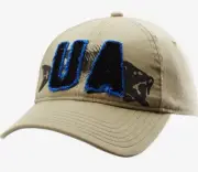 NEW! Under Armour Men's Bass Snap Back Golf Sport Hat/Cap-Beige/Blue 1244528-214