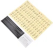 GOOHOCHY Creative Piano Keyboard Stickers 88-Key Practical Decals for Beginners Easy to Read for Music Teachers