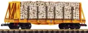 Piko G 38791 UP BULKHEAD FLAT W/ PULPWOOD LOAD