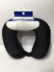 American Tourister Cool Touch Memory Foam Travel Pillow Nylon Spandex Black