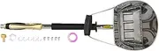 Respicefinem High Performance Cement Mortar Sprayer Gun with Plaster Hopper and Air Painting Function Comfortable Handle for Quick and Even Wall Spraying