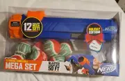 Nerf Dog Mega Set Tennis Balls Blaster Holiday Edition NEW