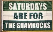 Football Flag FREE SHIPPING Shamrocks Dorm Room Beer Cave College USA Sign 3x5'
