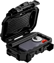 Evergreen ToughBox Tech Organizer – For Camera, Cables, Hard Drives, Compatible with GoPro etc. (Small, Rubber Boot, Black)